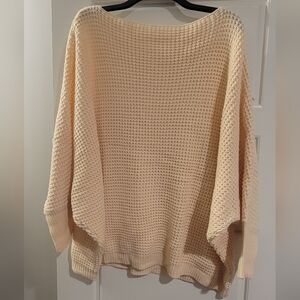 SHEIN Beige Knit Women's Poncho Sweater